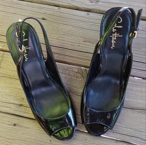 Cole Haan Nike Air Sz 9.5 peep toe stilettos